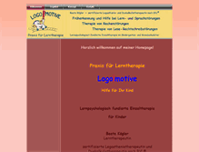 Tablet Screenshot of lerntherapie-graefelfing.de